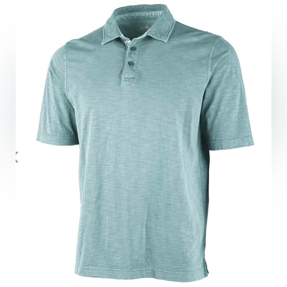 Charles River Apparel Green Polo Shirt Classic Knit